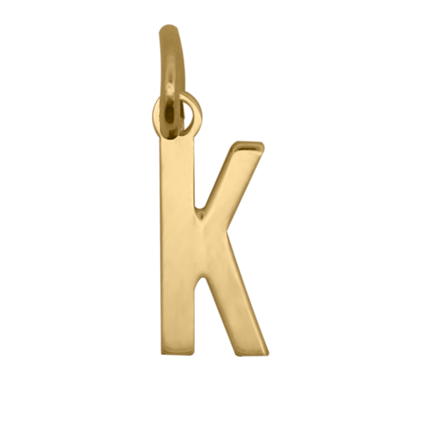 Colgante con la letra K – ORO18KT