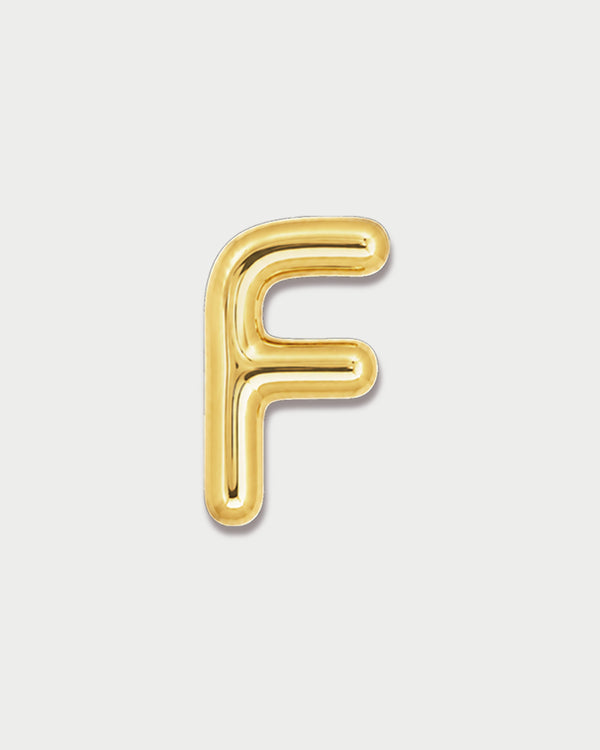 Ciondolo Puffy Lettera F