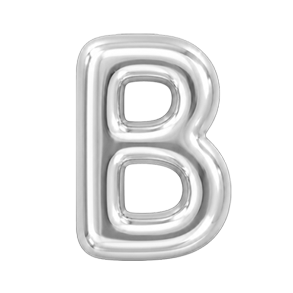Ciondolo Puffy Lettera B