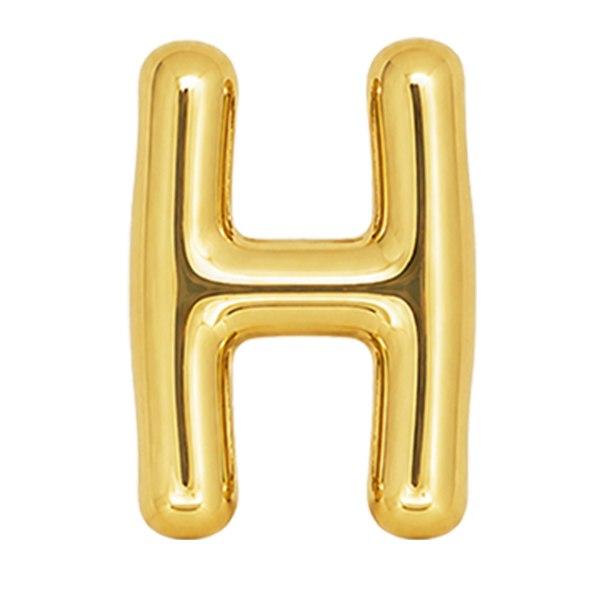 Ciondolo Puffy Lettera H