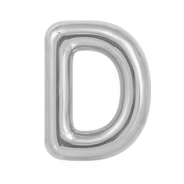 Ciondolo Puffy Lettera D