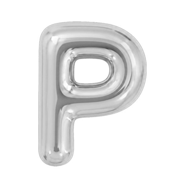 Ciondolo Puffy Lettera P