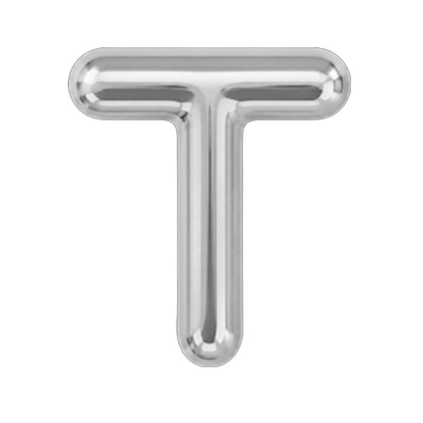 Ciondolo Puffy Lettera T