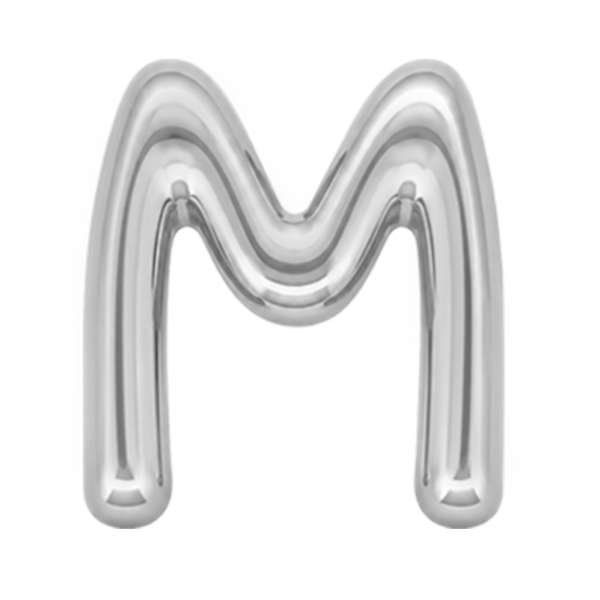 Ciondolo Puffy Lettera M