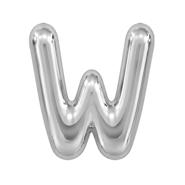 Ciondolo Puffy Lettera W