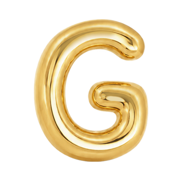Ciondolo Puffy Lettera G
