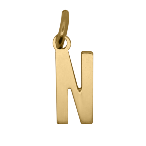 Colgante con la letra N – ORO18KT