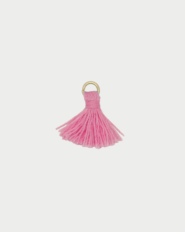 Charm de borla rosa
