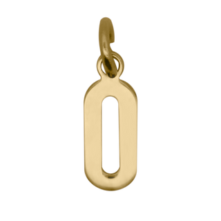 Letter O Pendant – 18KT GOLD