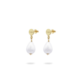 Pearl drop earrings - WHITESIDE