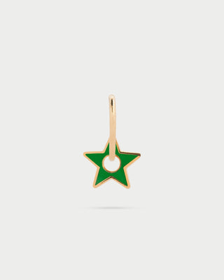Enamelled Star Hoop Mono Earring - ColorFUN