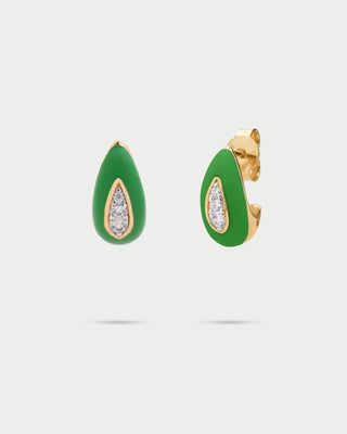 Pair of enameled drop earrings - ColorFUN