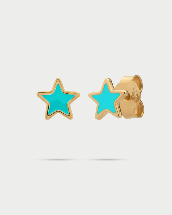 Orecchini Stella a cerchio | Hoop Stars Earings. White | BiCA-Good Orecchini Stella a cerchio | Hoop Stars Earings. White | BiCA-Good
