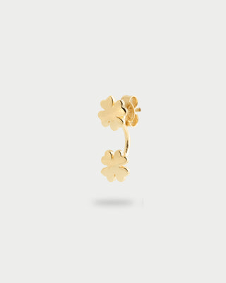 Up-down single earring Clover