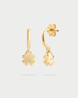 Mini-hoops earrings Clover