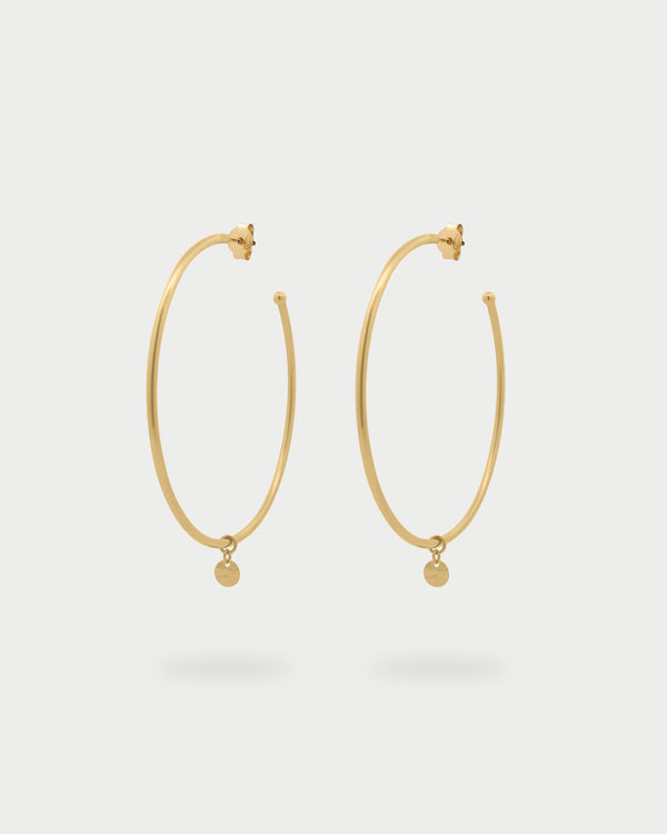 Big classic hoop earrings