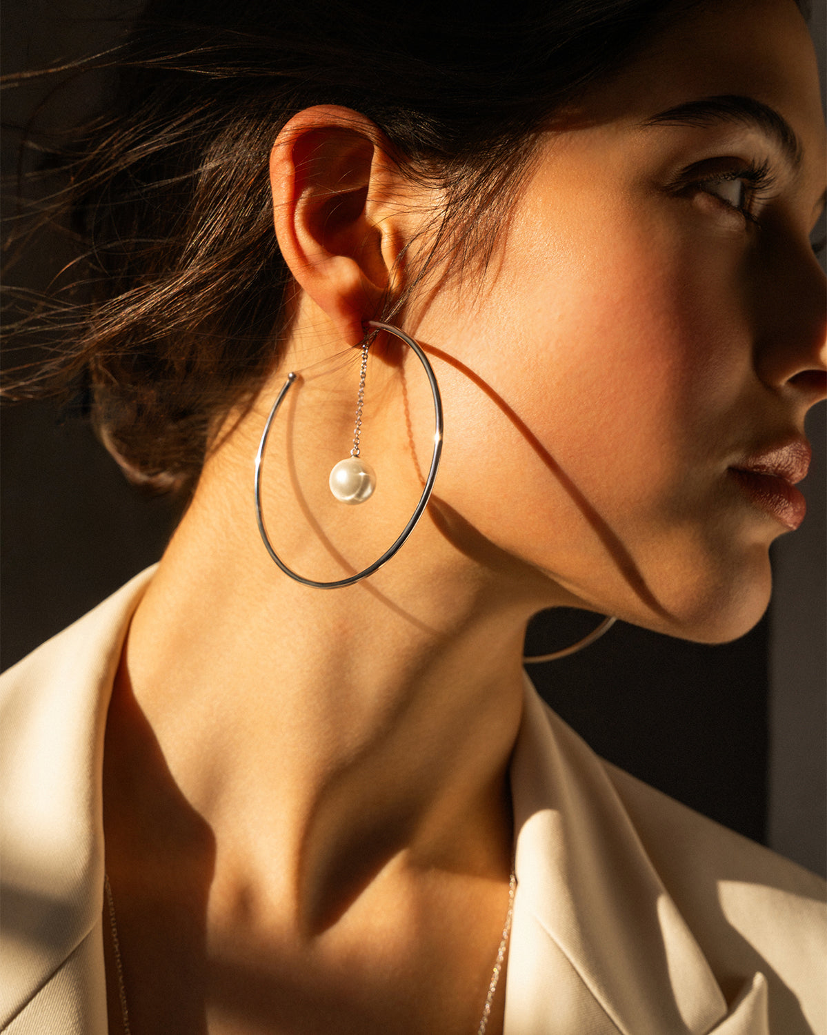 Pair Of Moonfall Hoop Earrings