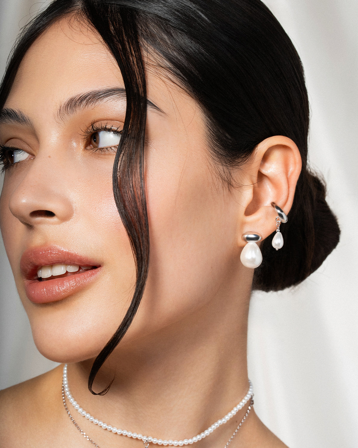 Pair Of Pearl Halo Earrings