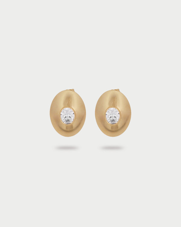 Alma Oval Cut Earrings