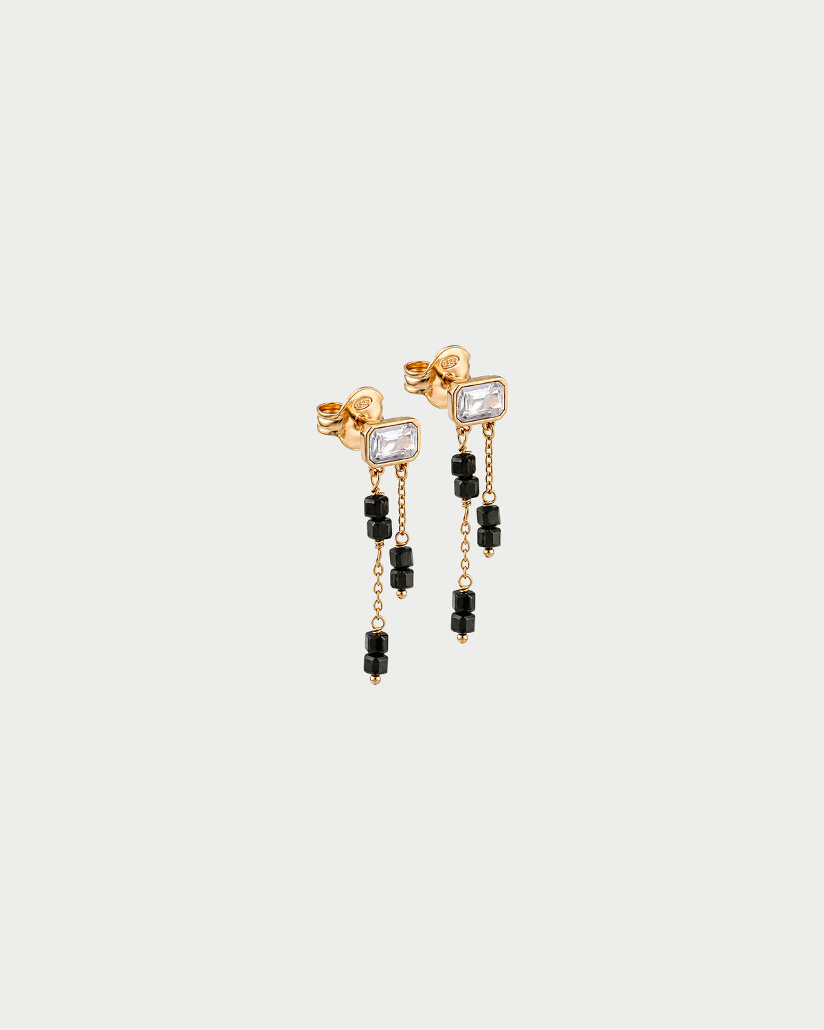 Pendientes colgantes con corte esmeralda