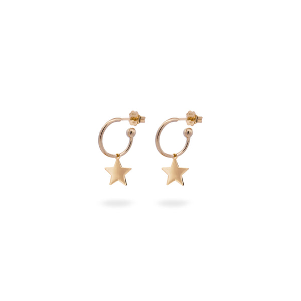 Orecchini Zirconati con stella pendente – Soffio Jewels Orecchini Zirconati con stella pendente – Soffio Jewels