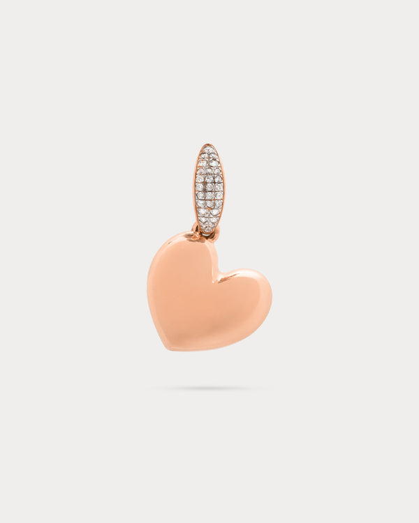 MONO-ORECCHINO CUORE SMALL ELETTROFORMATO - GO BIG