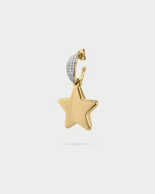 MONO EARRING SMALL ELECTROFORMED STAR - GO BIG