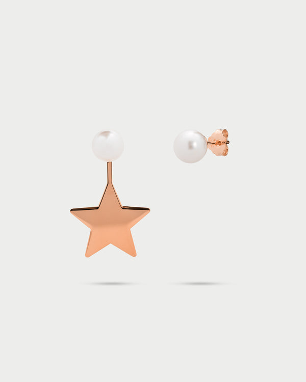 Pearl Earrings and Star Pendant