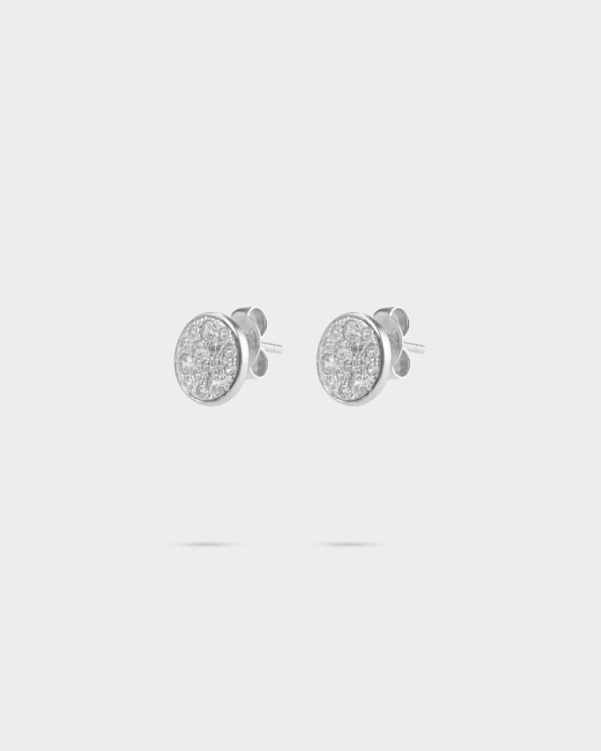Pendientes pequeños de pavé lóbulo circulo - STARDUST TEN