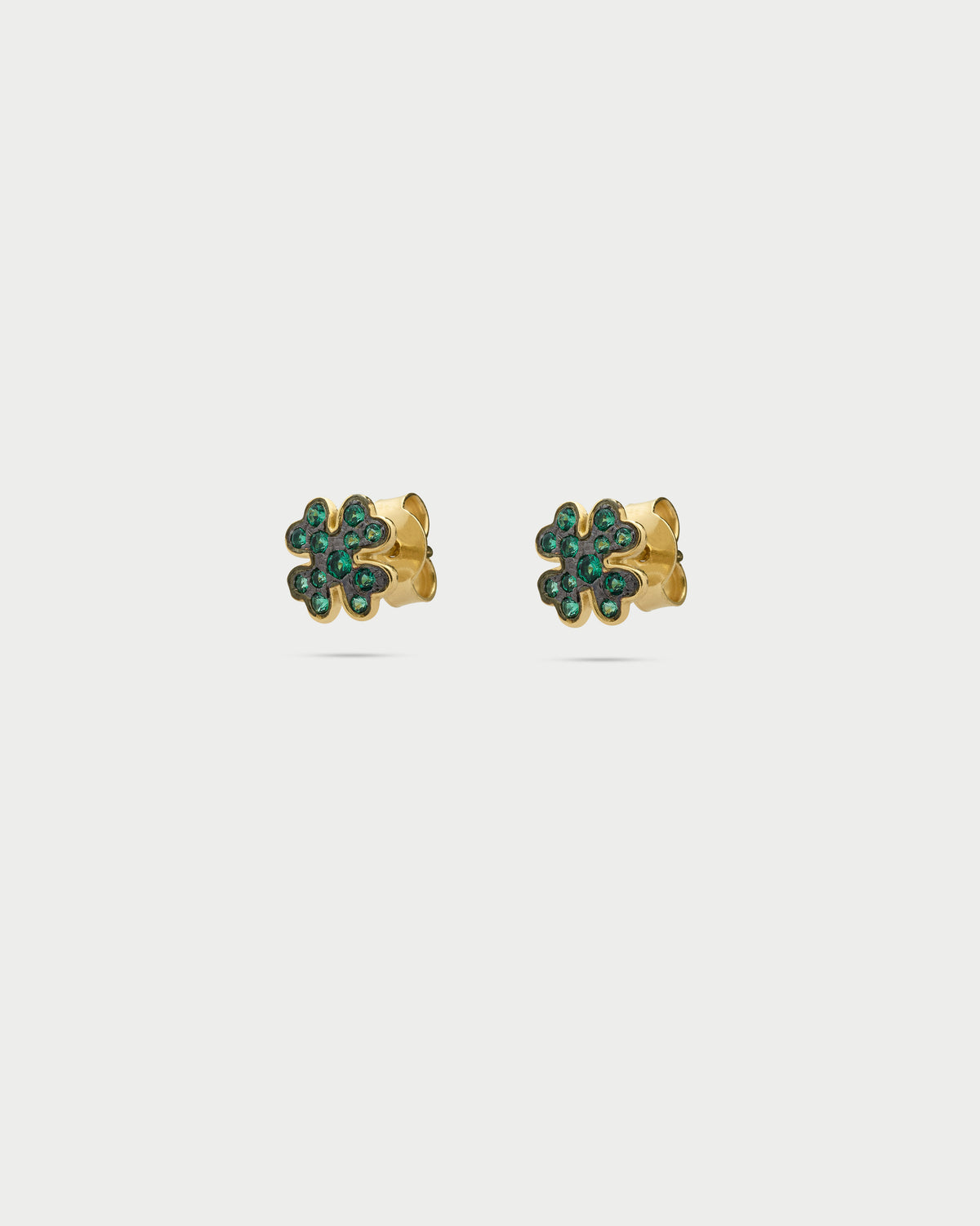 Pendientes pequeños pavé de colores lóbulo - STARDUST TEN