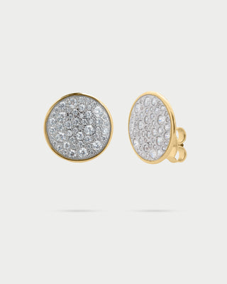 Lobe earrings oversized circle - STARDUST TEN