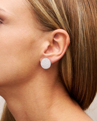 Lobe earrings oversized circle - STARDUST TEN