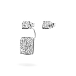 Double square asymmetric earrings - STARDUST TEN