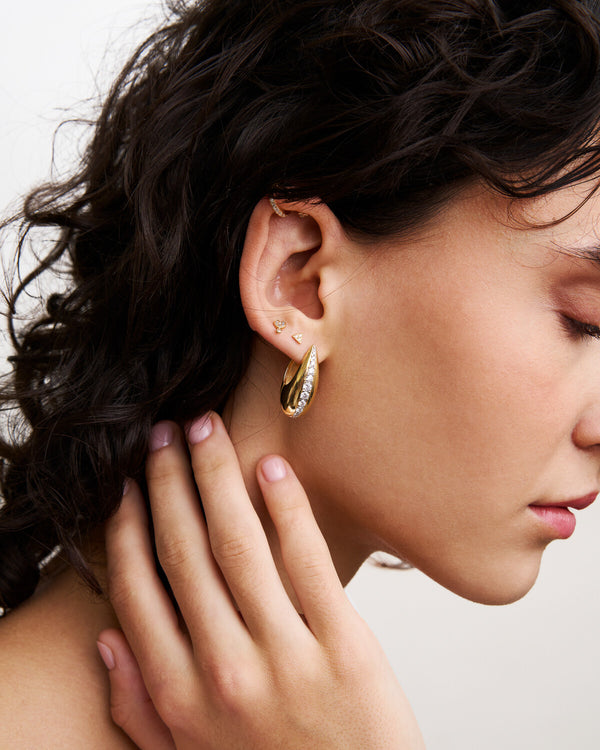 Big chunky drop earrings - SHAPES