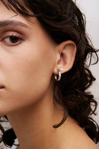 Octagon hoop earrings - SHAPES