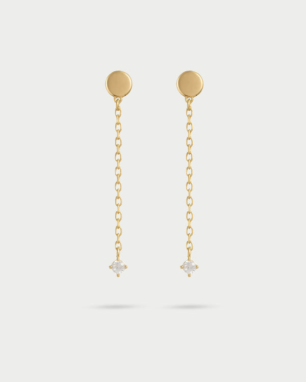 Orecchini a catenella con perla e piuma - Gioielli - Orecchini - di Orecchini a catenella con perla e piuma - Gioielli - Orecchini - di