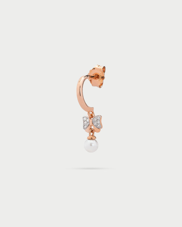 Orecchini asimmetrici Nomination collezione Charming in argento rosato e zirconi bianchi con cuore - Gioielleria Rizzo Orecchini asimmetrici Nomination collezione Charming in argento rosato e zirconi bianchi con cuore - Gioielleria Rizzo