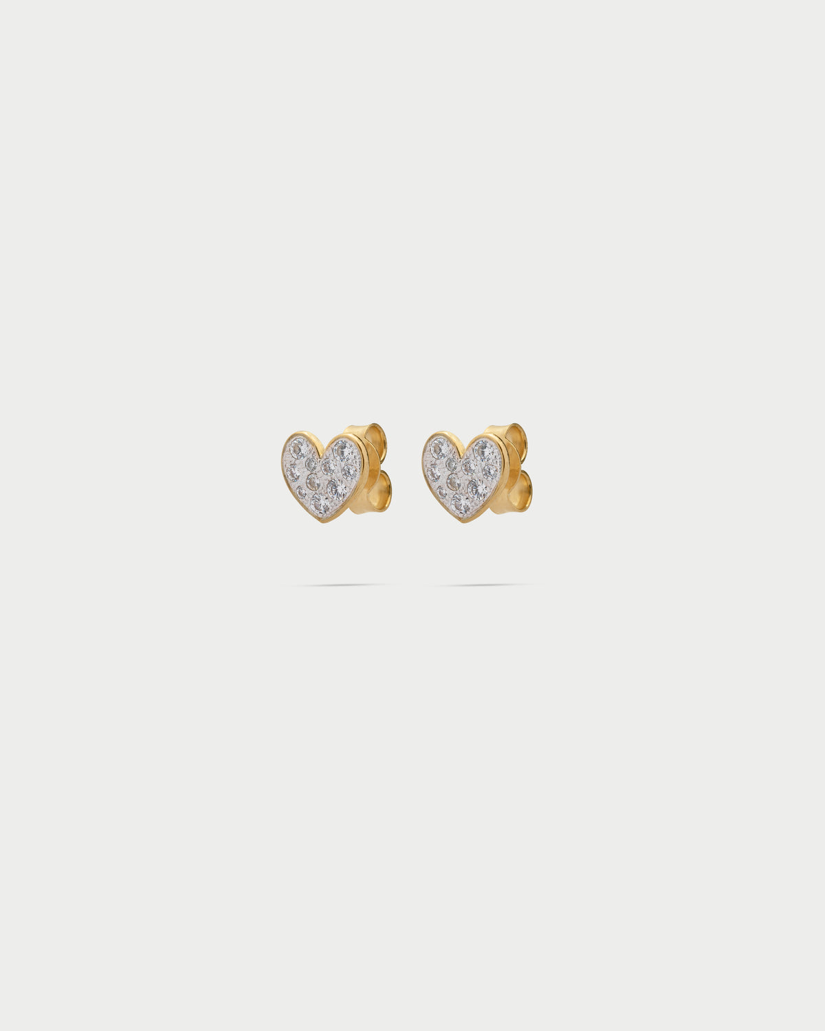 Orecchini Lobo Micro Zirconi Cuore