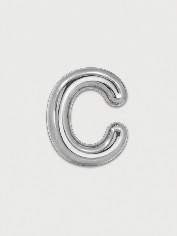 Ciondolo Puffy Lettera C