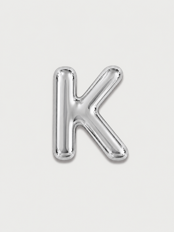 Ciondolo Puffy Lettera K