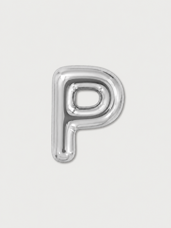 Ciondolo Puffy Lettera P