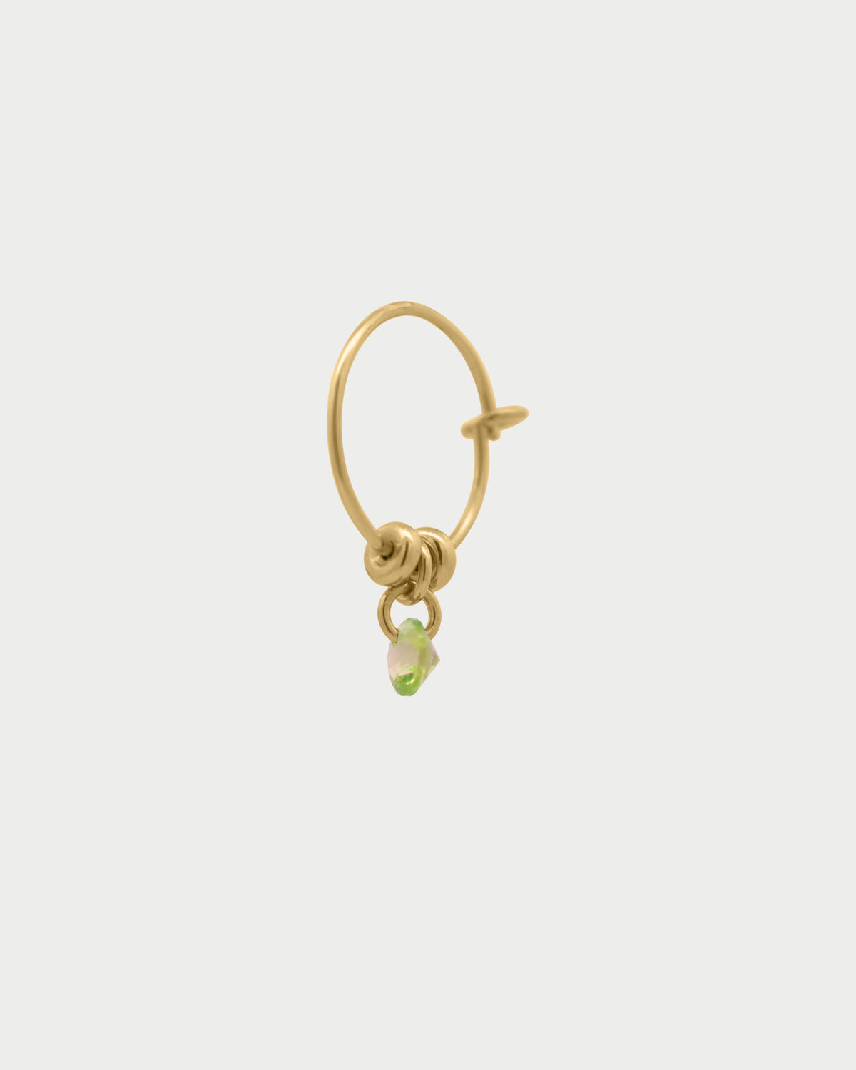 Piercing Mini Hoop zircone colorato e pepite