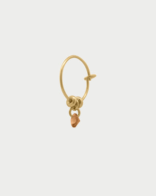 Piercing Mini Hoop colored zircon and nuggets