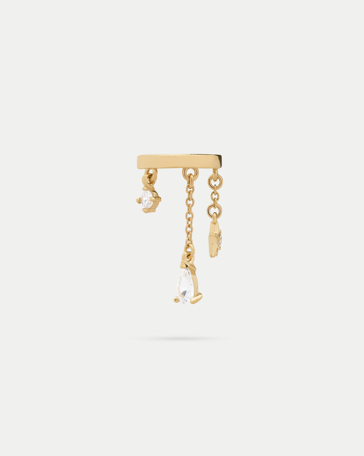 Helix piercing drop star bezel