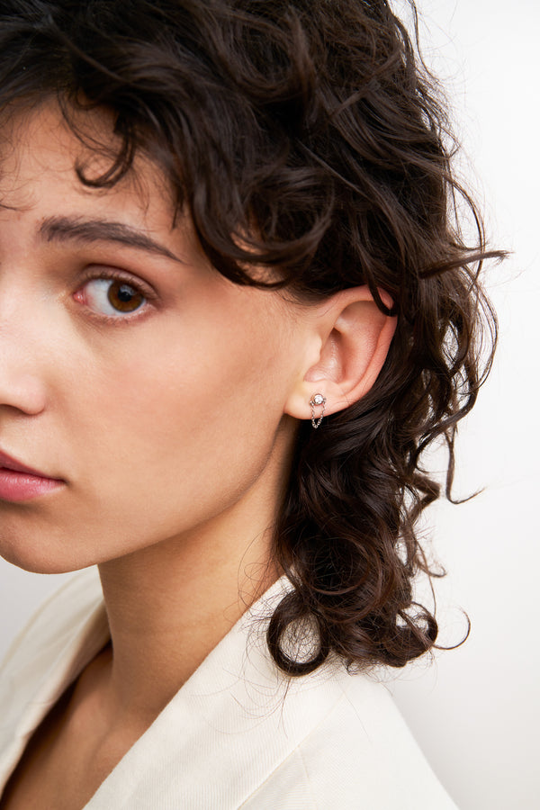 Helix piercing bisel y cadena