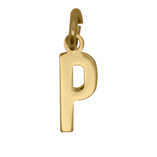 Letter P Pendant – 18KT GOLD