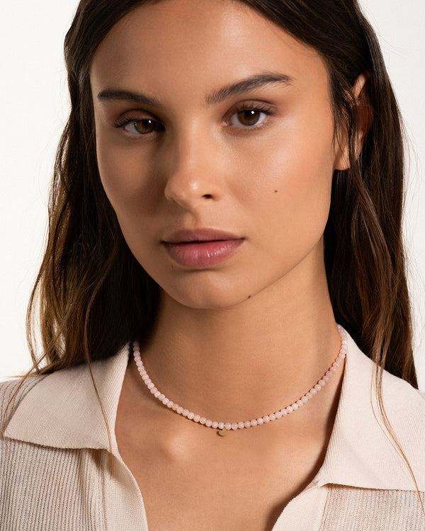 Base Girocollo Elastico in Giada Rosa Pastello