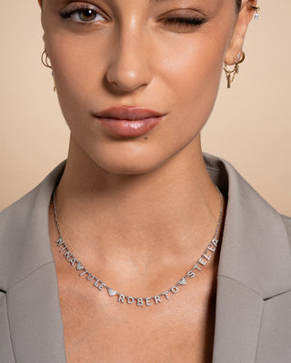 VAKTWPDLY Nome Collana Collana Lettere Corsivo Personalizzato, 18K Placcato Oro Iced Out Catena Simulato Diamante A-Z Bolla Iniziale Lettera Collana Hip Hop Gioielli Regalo Per Gli Uomini Donne - Foto 4