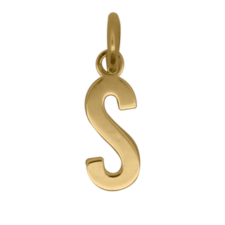 Letter S Pendant – 18KT GOLD