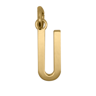 Letter U Pendant – 18KT GOLD